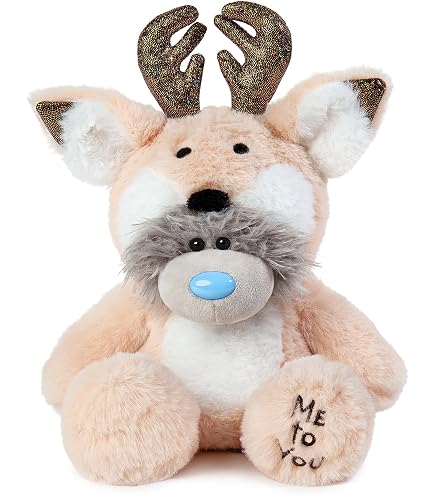 Placca Regalo Me To You Con Tatty Teddy - "I Love You To The Moon And Back" A Forma Di Cuore Con Specchio, Blu E Grigio