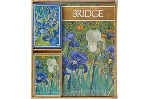Caspari Van Gogh Irises Bridge Gift Set, 2 Playing Card Decks & 2 Score Pads