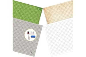 Path Gaming Double Sided Battle Grid Game Mat 36 X 24 Inches - 2 Mats, 4 Terrains, 4 Markers, 1 Eraser, and 1 Spray Bottle. Great for Dungeons and Dragons/DND