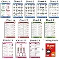 Trading Chart Pattern Poster | Pack of 12 Sheets and Trading ABCD Breakout Pattern Simplified | Candlesticks and Classic Chart Patterns | Pocket Rocket