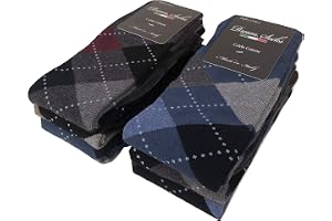 Caterpillar 6 Paia Calze Uomo In Cotone, Morbide E Traspiranti, Rimagliate A Mano, Nero, Taglie 35-40 / 41-46
