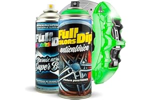 FULLCOLORS Kit di vernice spray super brillante per pinza freno, 400 ml (1 vernice spray + 1 vernice brillante spray), facile applicazione, finitura professionale (11 colori a scelta) (verde lime)