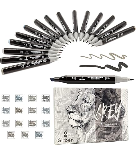 PROMARKER PENNARELLI DOPPIA PUNTA TWIN TIP (PUNTA SOTTILE + PUNTA A SCALPELLO) WINSOR&NEWTON LETRASET PANTONI 148 TONI MODA DESIGN MANGA FUMETTI ILLUSTRAZIONI (O819 - ALMOND