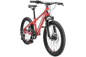 BIKESTAR MTB Mountain Bike 20" Alluminio per Bambini 6-9 Anni | Bicicletta Telaio Pollici 11.5 velocità Shimano, Hardtail, Freni a Disco, sospensioni