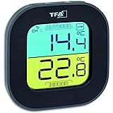 TFA Dostmann numerique Thermomètre FUN, 30.3068.01, avec capteur extérieur Radio-piloté, intérieur/extérieur, numérique, flèc