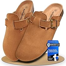 Surwin Clogs Damen & Herren - Weiche Kork-Pantoletten Mit Rutschfester Sohle