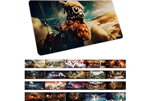 TRAVLN 70x30 cm Desk Mat| Premium Desk Pad Large | 3mm Thick Large Mouse Mat Mouse Pad | Desk Pad Protector for Office and Home | Laptop Desk Writing Pad Blotter Pad (Aeronautic Alpaca)