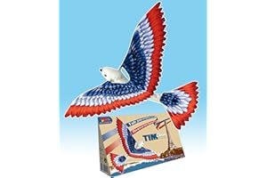 HCM KINZEL Caly- Tim Classic-Uccello Meccanico Giocattolo, Colore Blue-Bianco-Rosso, 011517