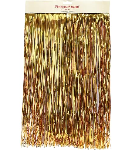 Guirlandes Cheveux D'ange Bouclés Dorés - Lot De 10 - Décoration Noël Et Avent