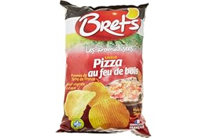 Bret's Chips Saveur Pizza au Feu de Bois 125 g - Lot de 5