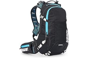 USWE Flow - Mochila con protector de espalda, para bicicleta, bicicleta de montaña, MTB y E-MTB
