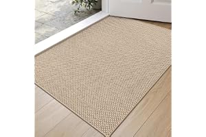 DEXI Dörrmatta Inomhus 60 x 90 cm, Beige | Polyestermaterial, halkfri, smutsavvisande, låg profil, för entré, hall och verand
