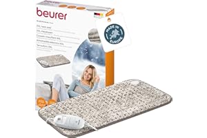 ‎BEURER Beurer Heizkissen HK 123 XXL Nordic, kuscheliges Wärmekissen mit 3 Temperaturstufen und Abschaltautomatik, maschinenwaschbar, made in Europe, XXL-Format 60 x 30 cm, Felloptik