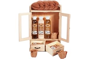 BRUBAKER Cosmetics set beauty da bagno e igiene personale cocco in comodo armadietto in legno