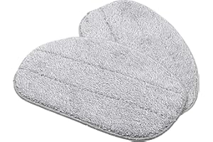 vhbw 2X paño Limpieza Compatible con Leifheit CleanTenso Limpiador a Vapor, mopa a Vapor - Microfibra, Gris