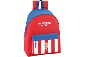 Safta Mochila juvenil Real Sporting De Gijon Oficial 330x150x420mm