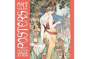 Art Nouveau Posters Wall Calendar 2026 (Art Calendar): Original Flame Tree Publishing-Kalender [Kalender]