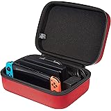 Amazon Basics Travel and Storage Case for Nintendo Switch - Red