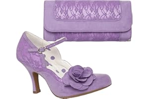 Ruby Shoo Women's Belle Divino Exclusive Josie Lace Mary Jane Pumps & Tirana Bag