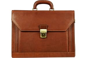 Time Resistance Maletín Portadocumentos para Mujer y Hombre de Cuero - Bolso Hombre del Piel Bandolera Maletines Mensajero