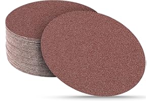 Sruhrak 30 Pezzi Dischi Abrasivi 80 Grana, 180 mm Rotonda Carta Vetrata per Levigatrici Murali Telescopiche
