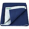Bumpers Waterproof Quick Dry Sheet for Baby| Bed Pad Extra Absorbent Washable Matress Protector| Baby Bed Protector Sheet for Toddler Children (Dark Blue, Small (70x50 cm))