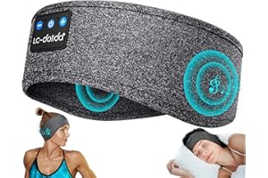 ‎LC-DOLIDA LC-dolida Schlafkopfhörer Bluetooth Stirnband Kopfhörer Bluetooth Cozy Band Kopfhörer zum Schlafen,Sportskopfhörer Musik Schlaf Kopfhörer Stirnband für Sport Training,Joggen,Yoga,Reisen,Gaming