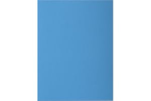 Exacompta - Réf. 217119E - Paquet de 10 chemises rigides ROCK''S 210 g/m2 aux couleurs vives - chemises certifiées PEFC™ - dimensions 24 x 32 cm pour format A4 - couleur Bleu