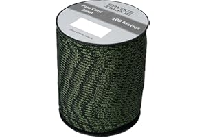 Savage Island Szpula paracord 100 m, 3 mm, na kemping, do aktywności na świeżym powietrzu, majsterkowania, ogrodu, survivalu, domu, biwaku, hamaka, namiotu, plecionki, linka uniwersalna