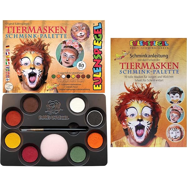 EinZeugnik Karneval Tierkostüm Kinder, Löwen Kostüm, Braun Löwe Tier Jumpsuit, Kleinkind Jungen Mädchen Fasching Löwen Overall, Löwen Gesichtstattoo, Karneval, Cosplay, Verkleidung Motto Party