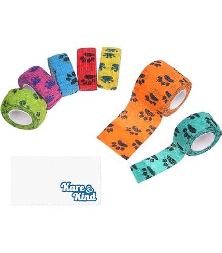 12 Rouleaux De Bandage Auto-adhésif Vétérinaire 5cm X 4,5m - Pour Animaux Et Humains