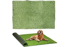 Asfrode Toilette per cani di piccola taglia, 40 x 60 cm, erba artificiale, riutilizzabile, per interni ed esterni, tappetino da allenamento per casa, balcone, prato, toilette per animali domestici