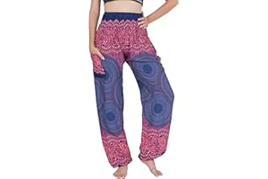 CHAINUPON Harem Trousers Women Boho Loose Yoga Pants Casual Bohemian Hippie Lounge Elephant Pyjamas Bottoms