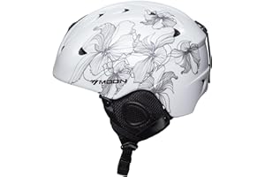 TentHome Professional Ski Snow Sport Helmet Adjustable Unisex Outdoor Snowboard Helmet Certified Safety Helmet Detachable Earmuff