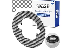 YOUR DAY MATE Łapacz włosów do odpływu, 12 szt, kompatybilny z odpływem prysznicowym Viega Domoplex, jednorazowy filtr prysznicowy z sitkiem, prysznic z sitkiem do włosów bez przywierania, wkład filtra do brodzika