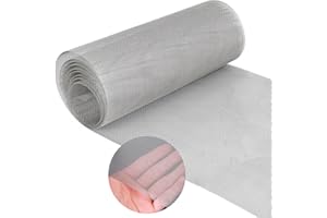 BCUUOZEEING Malla Metálica Fina 1mm 40 x 200cm Malla de Alambre 20 Mesh Malla Tela de Acero Inoxidable 304 Ideal para Cercado de Jardín y Enclos para Pequeños Animales