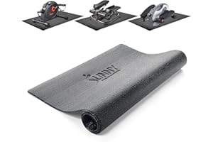 ‎SUNNY HEALTH & FITNESS Sunny Health & Fitness rutschfeste Heimtrainingsmatte für Laufband, Gerätematte, Schutzmatte aus Schaumstoff für Heimtrainer, Crosstrainer und Stepper, Matte für Yoga – in 4 Größen Erhältlich
