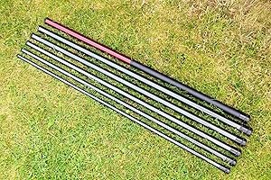 DEKOVALENZ Mât télescopique PRV de différentes Longueurs, mât de Drapeau pour Drapeaux de Bali, Longueur:3 mètres, Ausführung:Juste Mât