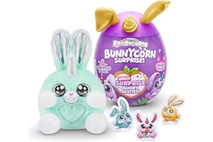 Rainbocorns Bunnycorn Surprise, 2 sztuki, 4 niespodzianki w środku, pluszowe zwierzaki kolekcjonerskie, (2 sztuki)