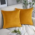 Yorkshire Bedding – 2 Federe In Raso Color Ocra, 50x75 Cm, Con Chiusura A Busta, Ipoallergeniche Per Capelli E Pelle