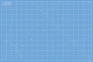 ‎LA CANILLA La Canilla Schneidematte A1 Selbstheilend (60x90 cm - 36x24") Cutting Mat Schneideunterlage für Basteln, Nähen, Patchwork | Schneidunterlage Arbeitsunterlage Markiert in Zentimetern und Zoll