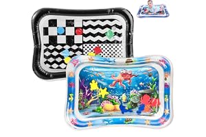 PandaEar Water Mat för spädbarn och småbarn, Tummy Time Baby Toys för 3 6 9 månader flickor och pojkar