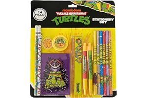 EURO PUBLISHING Turtles Ninja - Set cancelleria (Composto da 14 Pezzi)