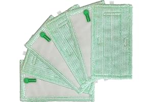 Arcets Panni Pulilava per Folletto SP600 SP600S Panno Lavapavimento in Microfibra Morbido adatto Parquet - Verde 6pcs