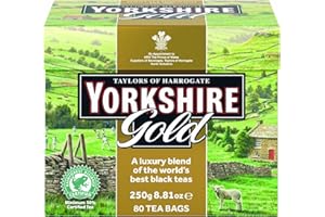YORKSHIRE TEA Taylors of Harrogate Yorkshire, Tè Nero Gold 80 bustine di te - 1 unitá