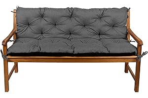 ‎GUTEKISSEN Bench Cushion Seat Cushion + Backrest for Hollywood Swing - Garden Cushion