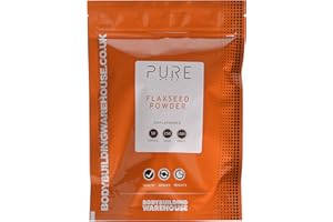 Bodybuilding Warehouse, Pure Ground Flaxseed Powder - Linseed - Source of Omega 3 - Contribute to The Normal Function of The Heart - Unflavoured (250g)