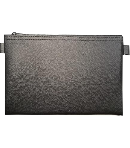 3 Pack 25 X 16 Cm PU Leather Bank Bags For A5 Documents Money Wallets For Business Household School