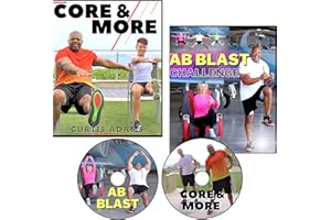 VITALITY 4 LIFE WITH CURTIS ADAMS AB Blast Exercise DVDs for Seniors & Beginners- Trim Waistline- Get Energized & Stronger- Low Impact- NO Floor Exercise for seniors Fitness for Seniors DVD, Chair exercises for seniors for your core.