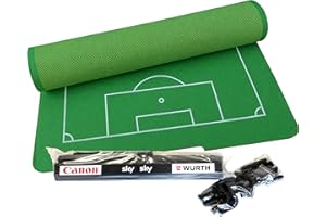 TIPP-KICK Plateau de Jeu Cup 108 x 71 cm avec Accessoires de Bande - Kit de Jeu - Pièces de Rechange - Plateau de Jeu en Feutre